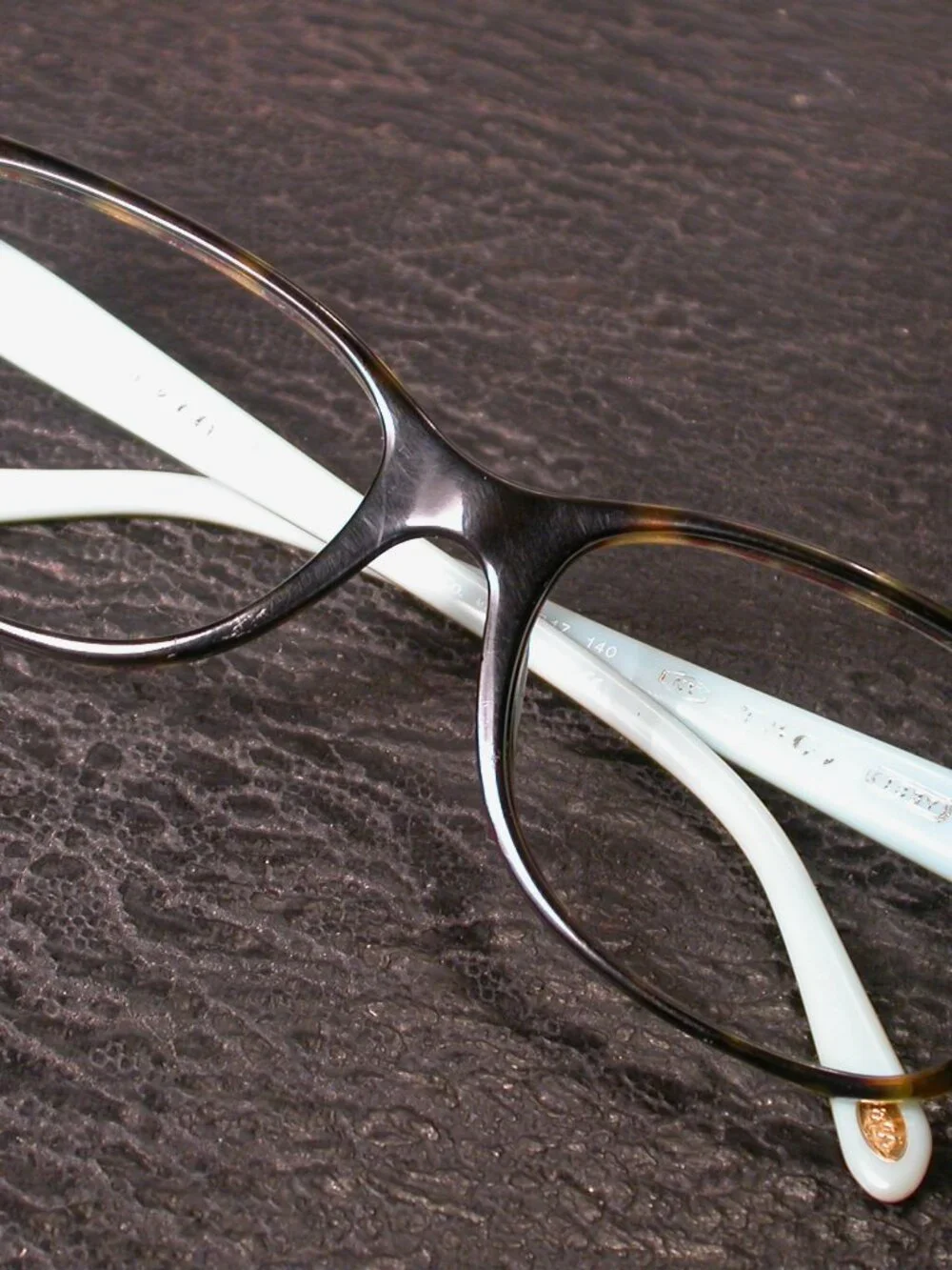 Authentic Tiffany Designer Tortoise Blue Eyeglasses Frames Made in Italy